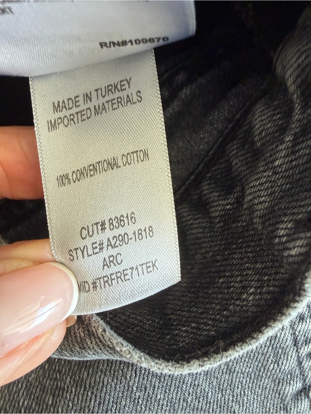 Agolde Arc women’s Black Straight Jeans - Picture 5 of 9